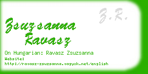 zsuzsanna ravasz business card